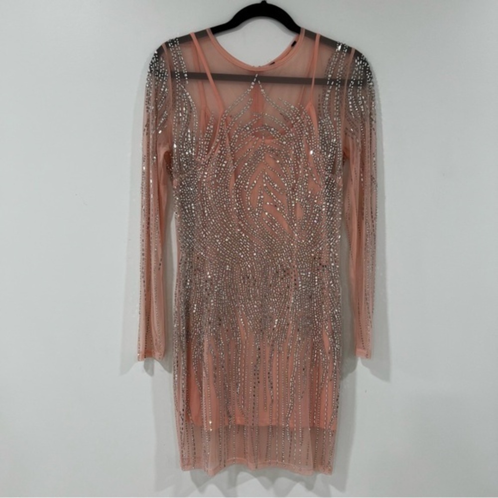 Embellished Light Pink Dress